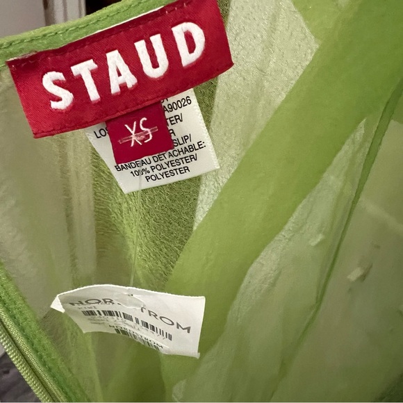 STAUD Calluna Ruffle Dress kiwi XS NWT - Picture 10 of 10